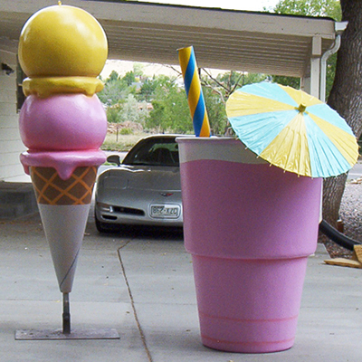 ice cream fiberglass sculpture